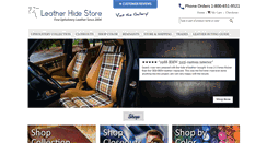 Desktop Screenshot of leatherhidestore.com